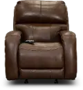 Fame SoCozi Hazelnut Leather-Match Rocker Power Recliner