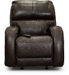 SoCozi Roast Brown Leather-Match Rocker Power Recliner - Fame