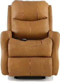 SoCozi Caramel Leather-Match Rocking Power Recliner - Jack