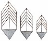 18 Inch Galvanized Metal Arrow Shaped Wall Hanging Planter