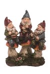 Resin Gnome Figurine Sculpture with Musical Instruments