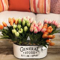 Assorted Faux Tulip Bouquet Arrangement-2