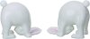 White Pompom Tail Bunny Bookend Pair