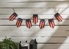 Red Cream and Blue Stars And Stripes Patriotic Banner
