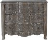 Clearance Distressed Pine Brown 3 Drawer Dresser Chest - Dylan