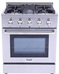 HRG3080U Thor HRG3080U 30 Inch Professional Gas Range - Stainless Steel