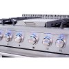 HRG3617U Thor 36 Inch Professional Gas Range with Griddle in Stainless Steel-2