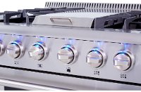 HRG3617U Thor 36 Inch Professional Gas Range with Griddle in Stainless Steel-2