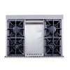 HRG3617U Thor 36 Inch Professional Gas Range with Griddle in Stainless Steel-5
