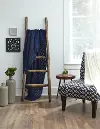 Millie French Roast Eucalyptus Wood Blanket Ladder