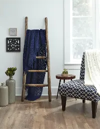 Millie French Roast Eucalyptus Wood Blanket Ladder
