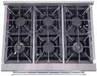 HRG3618U Thor 36″ Pro-style 6 Stainless Steel Burner Gas Range-3