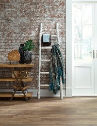 Linen White Eucalyptus Wood Blanket Ladder - Millie