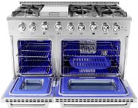 HRG4808U Thor 48″ 6 Burner Stainless Steel Professional Gas Range-2