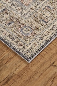 5 x 8 Medium Gray and Charcoal Gray Area Rug - Grayson-5