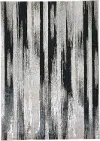 5 x 8 Medium Contemporary Black and Silver Area Rug - Micah