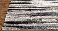 5 x 8 Medium Contemporary Black and Silver Area Rug - Micah-3