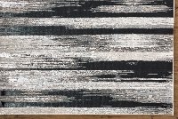 5 x 8 Medium Contemporary Black and Silver Area Rug - Micah-7