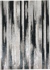 8 x 11 Large Contemporary Black and Silver Area Rug - Micah