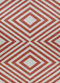 5 x 7 Medium Coral & Gray Reversible Indoor-Outdoor Rug - Outdurable-2