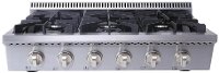 HRT3618U Thor Professional 36 Inch 6 Burner Gas Rangetop - Stainless Steel