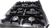 HRT3618U Thor Professional 36 Inch 6 Burner Gas Rangetop - Stainless Steel-2