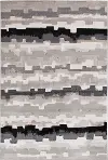 5 x 8 Medium Erasto White, Gray, and Black Area Rug - Milan