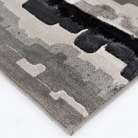 5 x 8 Medium Erasto White, Gray, and Black Area Rug - Milan-6