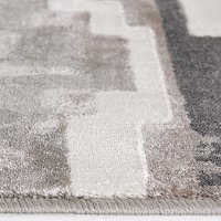 8 x 10 Large Erasto White, Gray, and Black Area Rug - Milan-6