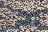 8 x 11 Large Cobalt Blue and Beige Indoor-Outdoor Rug - Trisha Yearwood Gather-4