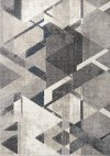 8 x 11 Large Gray, Blue, Charcoal, and Cream Area Rug - Alida