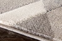 8 x 11 Large Gray, Blue, Charcoal, and Cream Area Rug - Alida-5