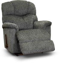 10-515/B157886 Midnight Blue Traditional Manual Rocker Recliner - Lancer-2