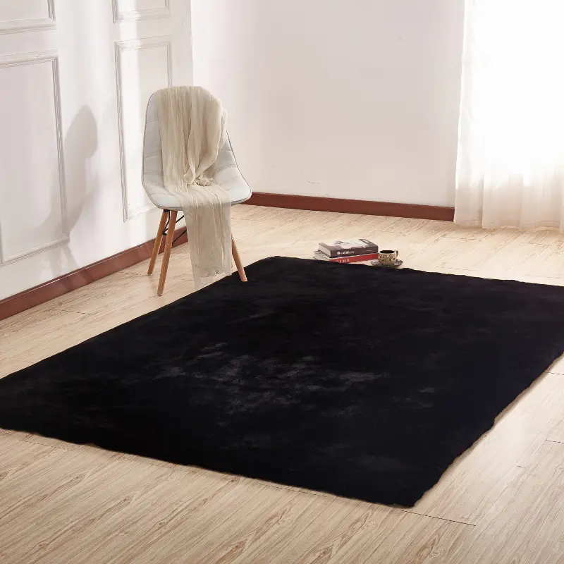 Jewelry display rug storefront display Instagram famous White fur mini rug