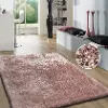 Shaggy Viscose 5 x 7 Dusty Pink Shag Rug
