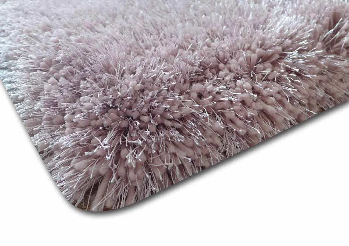 8 x 10 Large Dusty Pink Shag Rug - Shaggy Viscose-2