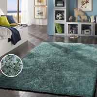 8 x 10 Large Marine Blue Shag Rug - Shaggy Viscose
