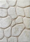 5 x 7 Medium Modern Ivory Area Rug - Rock