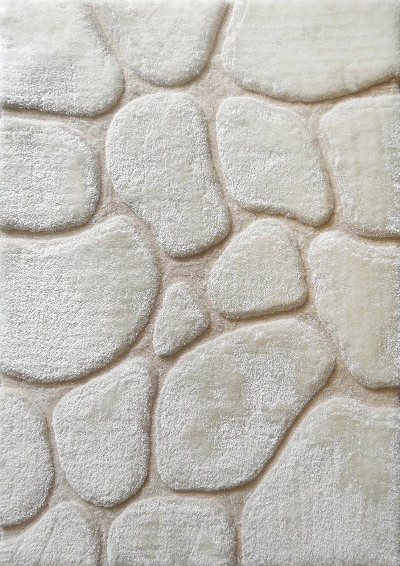8 X 10 Large Modern Ivory Area Rug Rock