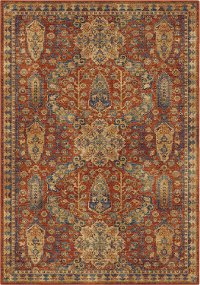 5 x 8 Medium Bombay Red Area Rug - Alexandria