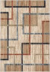 5 x 8 Medium Traditional Beige, Red, and Blue Rug - Sedona