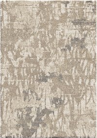 8 x 10 Large Mystical Abstract Ivory and Beige Area Rug - Mystical