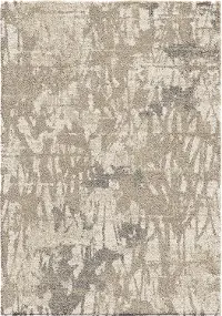 7000/8X10 8 x 10 Large Mystical Abstract Ivory and Beige Area Rug - Mystical