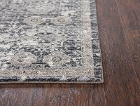 5 x 8 Medium Traditional Gray and Beige Area Rug - Panache-4