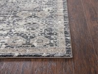 8 x 11 Large Traditional Gray and Beige Area Rug - Panache-4