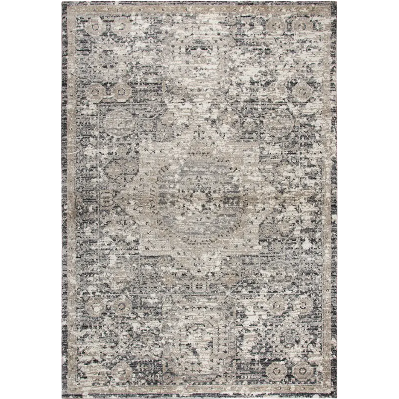 Panache 8 x 11 Traditional Gray and Beige Area Rug