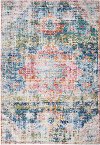 5 x 8 Medium Transitional Multicolor Area Rug - Rose