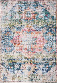 5 x 8 Medium Transitional Multicolor Area Rug - Rose-1