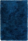 Clearance 5 x 8 Medium Contemporary Navy Blue Shag Rug - Luxe Shag