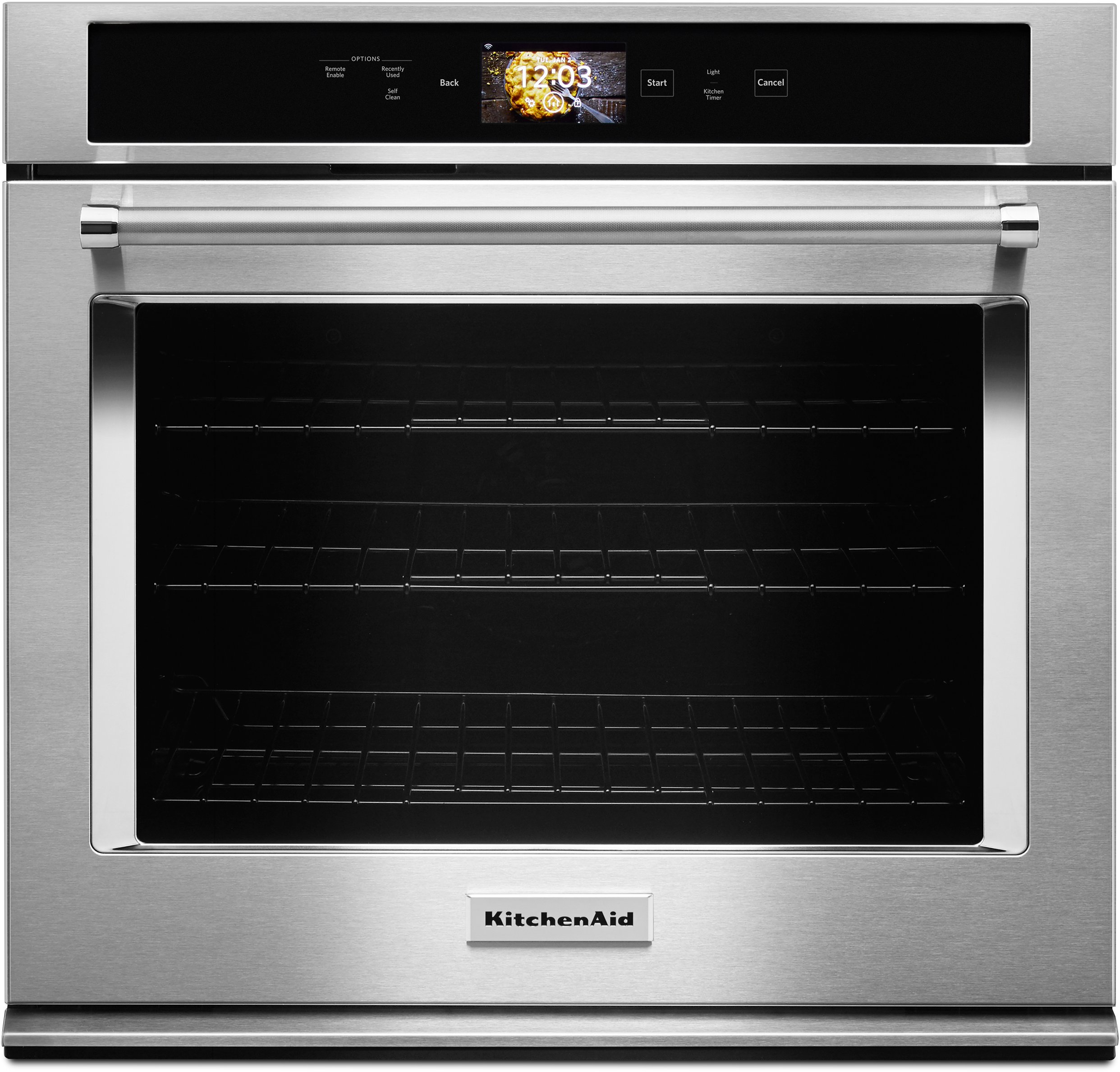 KOSE900HSS KitchenAid 30 Inch Smart Single Wall Oven - 5.0 cu. ft. Stainless Steel-1